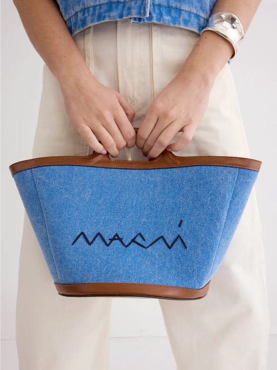 Marni Handbags - MARNI Blue Tropicalia Small Tote